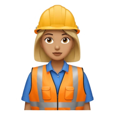 women, Waste Management, safety vest, trash picker sticker