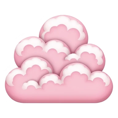 pastel pink cloud scenery  sticker