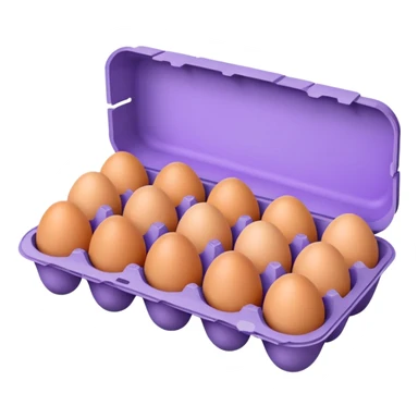 purple big egg carton sticker