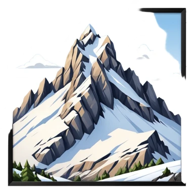 the mountain "Säntis" in St. Galler Rheintal sticker