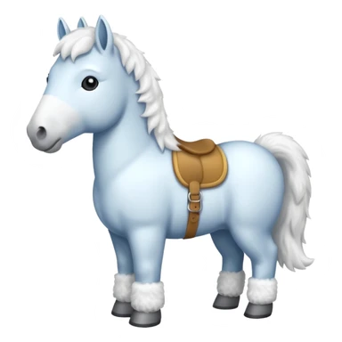 A snow horse sticker