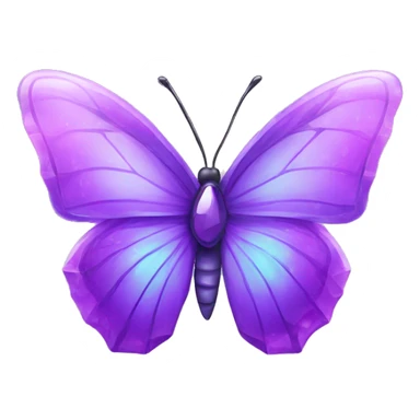 Purple-Shiny-Gem-Crystal-Glossy-Butterfly sticker