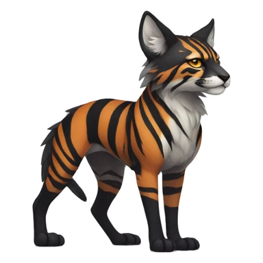 Cool Edgy Vernid species with edgy stripe markings by LiLaiRa full body sticker