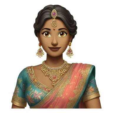 Indian woman in lengha  sticker