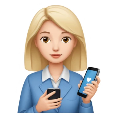 same woman but changing documents to phone sticker