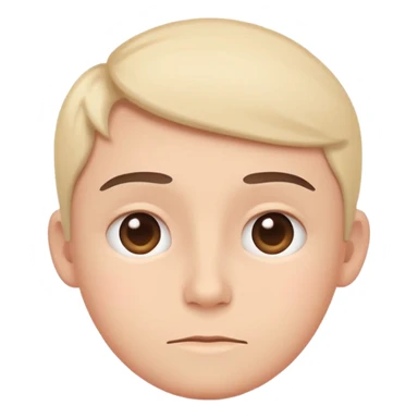 minimal flat emoji with mild tension,
slightly raised eyebrows,
thoughtful expression,
balanced emotion,
soft pastel tones,
modern health tracking app style,
transparent background,
vector illustration
 sticker