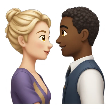 Deux amoureux ado blanc 🥰 sticker