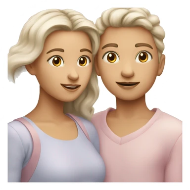 Two-hearts-coloured-light-pastel-shade sticker