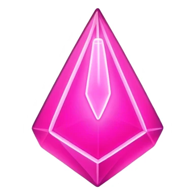 neon pink glowing plumbob sticker