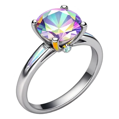 glitter white diamond married ring sticker