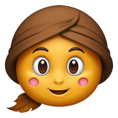 Crie um emoji de laço marrom sticker