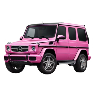Pink Mercedes g wagon sticker