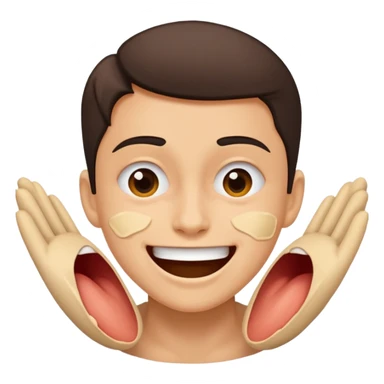 Tearing up gleefully sticker