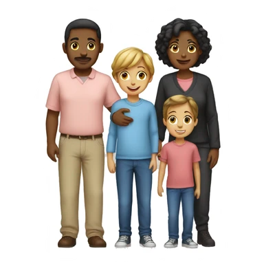 Family 8 boys 1 girl 1 mum sticker