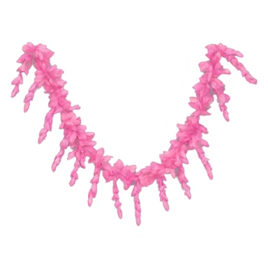 Pink garland sticker