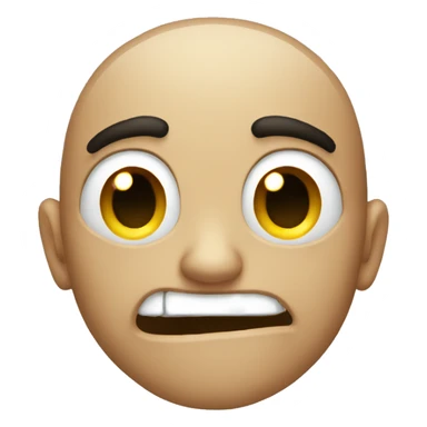 Glitching wow face sticker