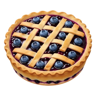 Make an emoji of a blueberry pastry (small) that's broken off a bit so you can see the blueberry jam sticker
