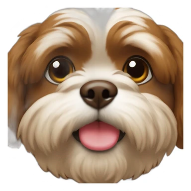 SOLID BROWN shitzu sticker