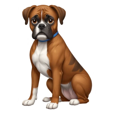 Perro boxer atigrado  sticker