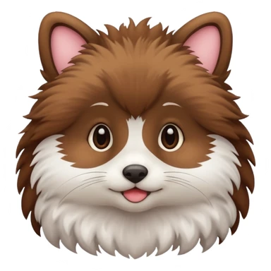 cute animal half body sticker