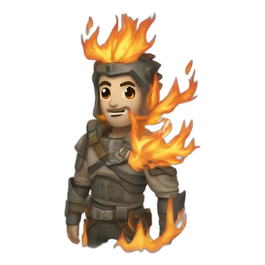 Tiburon alado de fuego sticker