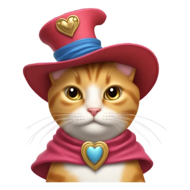 Puss in boots in love sticker