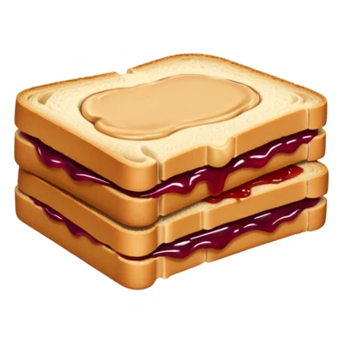 peanut butter jelly sandwich sticker