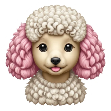 Poodle Rosa sticker