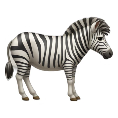 Zèbre sur mouton sticker