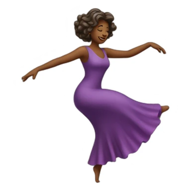 lady dancing sticker