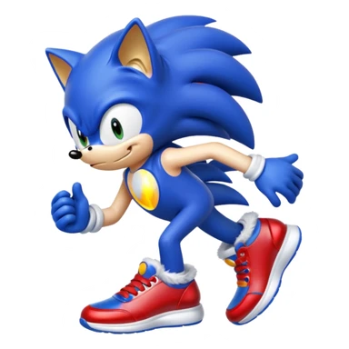 los zapatatos rojos de sonic sticker