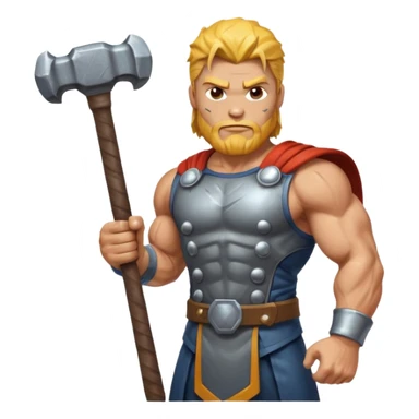 God of thunder 
 sticker