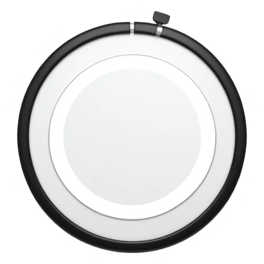 Minimalistic flat vector icon, iOS style, thin black contour on white background. Circular arrows forming a loop with small task board inside. Clean, no text, no shadows sticker