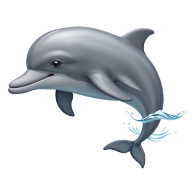 dolphin swimming sticker