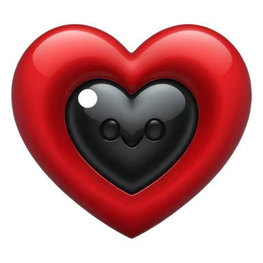  heart with a black hole sticker