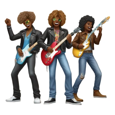 1980s hair band in the mall sticker