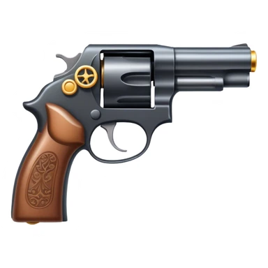 Pistol with a wedding ring sticker