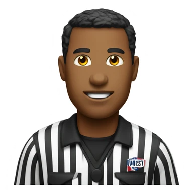 american football referee sticker