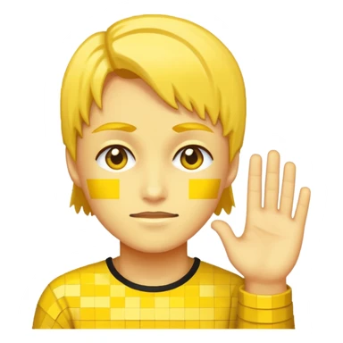 A emoji on the process of pls donate raise sticker