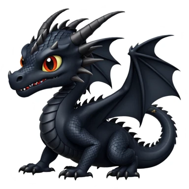 dnd 5e young black dragon boss monster sticker