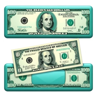 Teal $1 million sticker