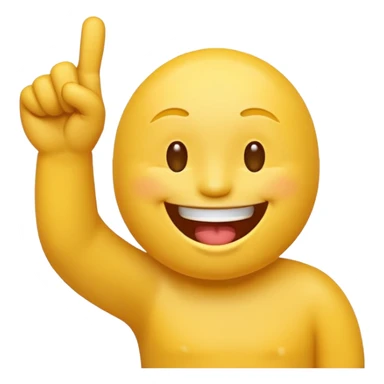 A laughing emoji that middle finger me sticker
