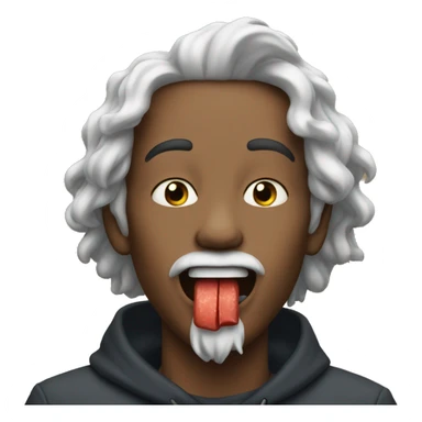 kai cenat with a blunt in his mouth sticker