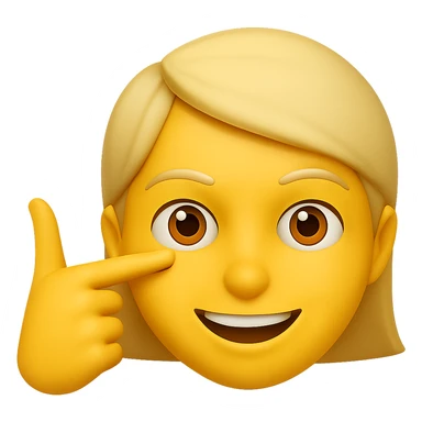 Edit the stylized emoji face so it points the finger gun at its temple, referencing the 'blowing brains out' pose (not graphic), with a smile. Keep the background transparent. sticker