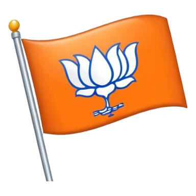 Politics username name with bjp flag sticker