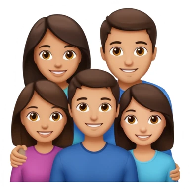 Throuple brunettes 2 girls 1 guy sticker