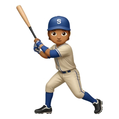 baseball player practicing sticker
