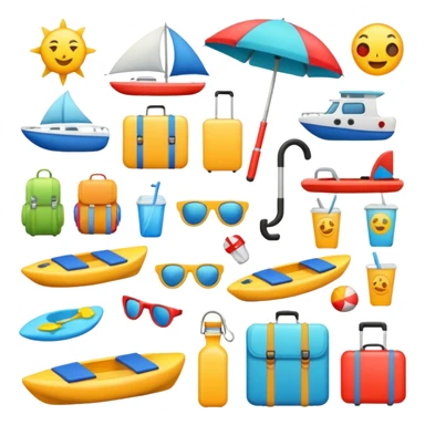 vacation equipment sticker