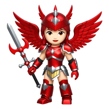 a roblox red valkyrie without people sticker