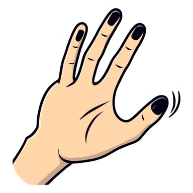 cat paw touching human hand in friendship sticker